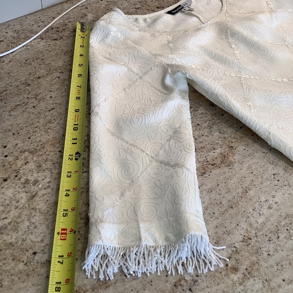 Walter Ma Beaded White Top Size 40 EU - Picture 3 of 7